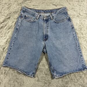 Vintage Ralph Lauren Jorts Mens 31 x 11 Banner Short Cotton Denim 90s Y2K Skater